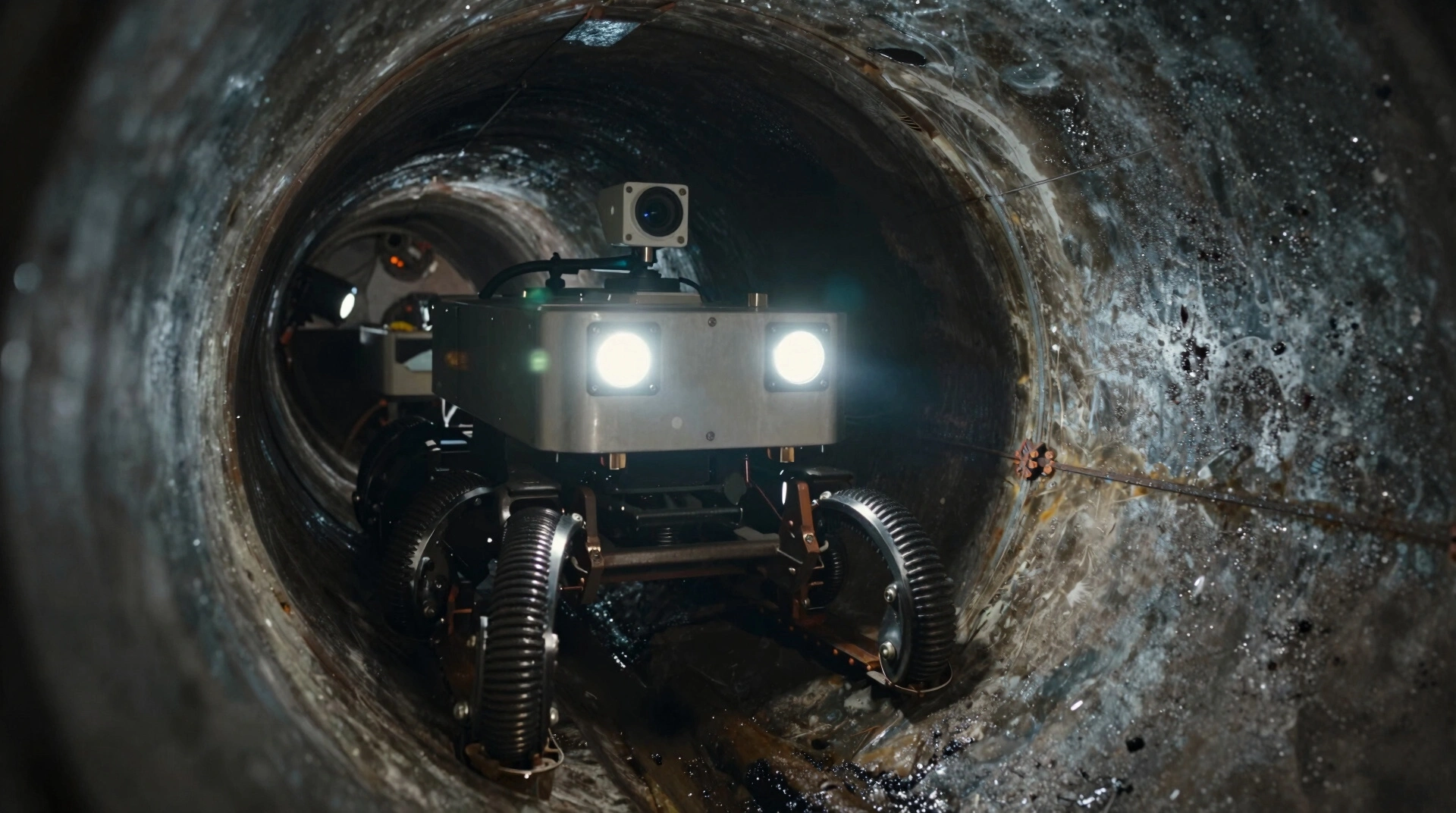 Oil Pipeline Peristaltic Inspection Robot